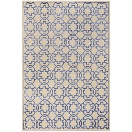 Safavieh 9 x 12 ft. Large Rectangle Traditional Mosaic Cream and Purple Hand Knotted Rug MOS152A-9